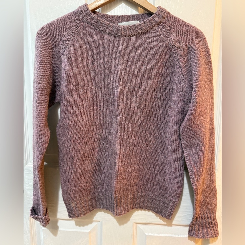 VTG McGregor Women's Lavender Wool Blend Sweater Fisherman Angler Nordic
